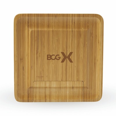 Twine Living® Bamboo Cheese Board and Knife Set